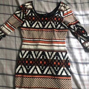 Geometric Print Dress